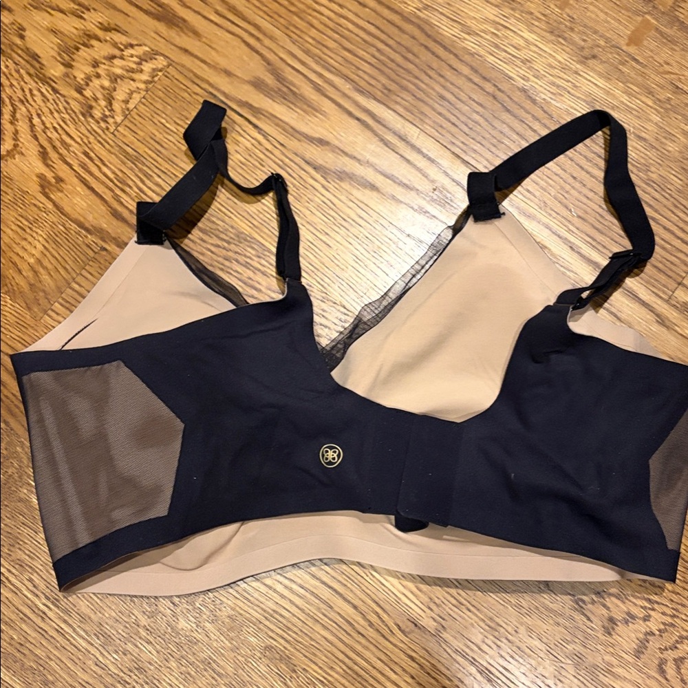 NWOT Honeylove Liftwear Crossover Bra Large Black - Picture 3 of 3